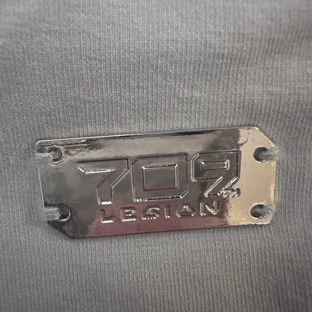 Disney Star Wars Galaxy Edge Mandalorian 709 First Order Gray Hoodie - Picture 3 of 8